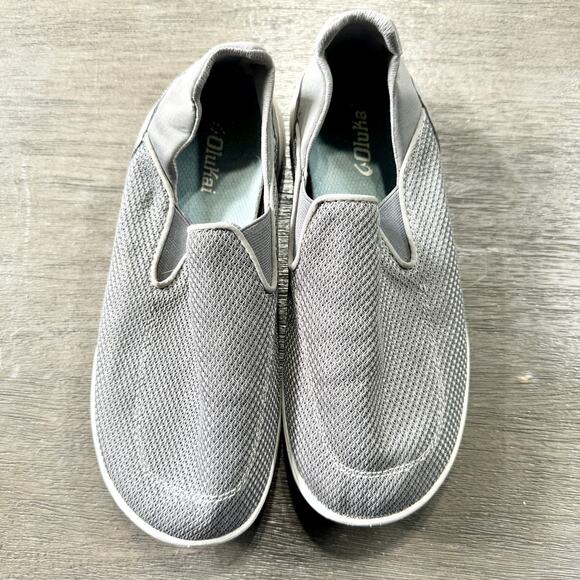 Olukai Men\'s Nohea Pae Slip On Shoes Fog‎ Gray Boating Outdoors Size 8 main image 6